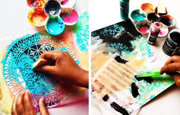 激光鏤空機(jī)能大大提高塑料手繪模板的生產(chǎn)效率！